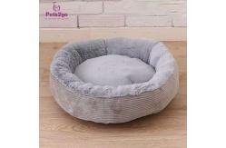 China Oem Donut Shape Faux Fur Pet Bed Mat For Better Sleep supplier