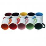 Blank 11oz Ceramic Sublimation Coloured Mugs Two Tone Design for sale