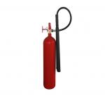 China 9 Kg Carbon Dioxide Portable Fire Extinguishers Copper Valves With Chrome Plated for sale