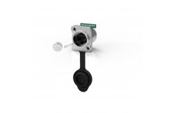China Single Row Panel Mount Ethernet Socket Waterproof IP68 RJ45 Connector supplier