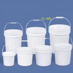Transparent PP Plastic Water Bucket With Lid For Food Container With Durable Material for sale