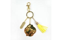 China Antique Gold Enamel Keychain Custom Secure Key Holding Functionality for B2B supplier