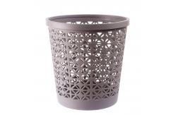 China Hollow Out Small Plastic Wastebasket With Lids Pressure Rings supplier