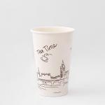 16oz 540ML Paper Cup Single Wall Pla Coated Paper Cup Customizable Logo for sale