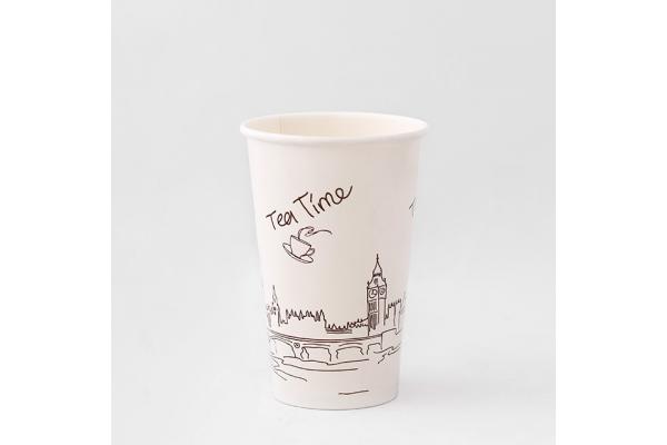 16oz 540ML Paper Cup Single Wall Pla Coated Paper Cup Customizable Logo