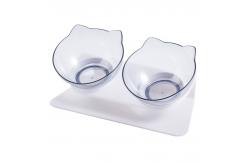 China PS ABS Unspillable Dog Bowl Funky Custom With Stand supplier