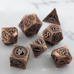 Back To Metal Dice Set Kusalukono Multi Facial COC DND RPG Dice for sale