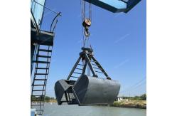 China Four Rope Mechanical Grab Bucket 27 CBM Dual Claw Clamshell Grab supplier