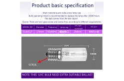 China self ballast UVC bulbs eliminate pathogens purify water and air supplier