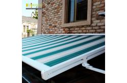 China Conservatory Patio Retractable Roof Awning / Free Standing Balcony Roof Retractable Awning supplier