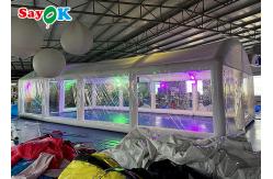 China Airtight Inflatable Pool Cover Transparent Inflatable Swimming Pool Bubble Tent supplier