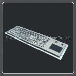 High Temp Resistant Keyboard With Trackpad , Metal Pc Keyboard For Kiosk for sale