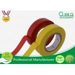 Yellow Coloured PVC Insulation Electrical Tape For Cable Wrapping 0.1mm 0.15mm 0.18mm Thickness for sale