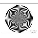 CE Resolution Test Chart Sineimage YE0121 Sector Star Target Transparent / Reflectance for sale