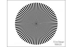 China CE Resolution Test Chart Sineimage YE0121 Sector Star Target Transparent / Reflectance supplier