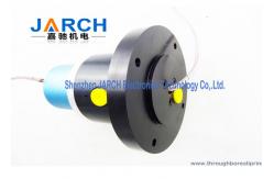 China 10 Circiuts Signal Hybrid Slip Rings 1 Passage With Aluminium Alloy Housing supplier