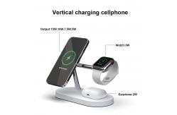 China All In One Wireless Charging Station With ABS And Zinc Alloy Ambient Light supplier