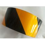 Waterproof Retro Dark And Yellow Reflective Tape Sheets For Warning Safety Signs for sale