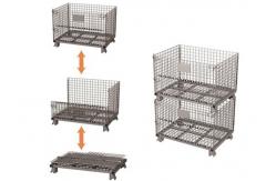 China Collapsible Welded Wire Mesh Pallet Cages 1000x800 supplier