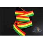 Polyester / Nylon Material Custom Medal Red/Yellow/Green Ribbons With Logo Printable for sale