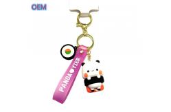China Cartoon Keychain Customization For Kids OEM Design 3d PVC Plastic Keychain supplier