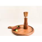 Manual Reusable Refillable Wooden Salt And Pepper Grinder Set Acacia Wood Grinder for sale