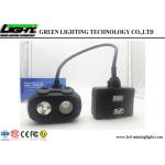 Dual Beam LED Cap Lamp , Coal Mining Lights High Illumination With OLED Screen for sale