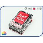 Glittering Words Hinged Lid Rigid Paper Box Pack Festival Gift for sale