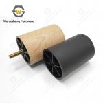 Black Plastic Furniture Sofa Legs with Round Plastic Base Leveling Feet for sale