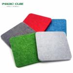 Plain Rectangle Polyester Fiber Acoustic Panel With Straight Edge for sale