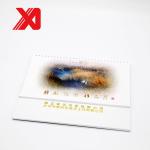 Gold Foil Stamping Logo Photo Desk Calendar , Souvenir Office Year Calendar for sale