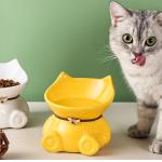 Ceramic Raised Pet Feeder Bowls Reduces Neck Strain indoor for sale
