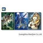 Professional 3d Pringting Service , 3d Changing Flipped Home Wall Decor Art With Wolf for sale