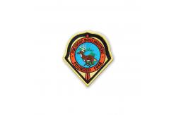 China Merrowed Velcro Embroidered Patches , Clothing Badges Patches For Hunting Event Hats supplier