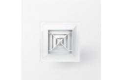 China 4 Way Aluminum Air Diffusers 600x600mm Square Directional Ceiling Diffuser supplier