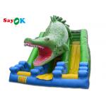 Inflatable Slippery Slide Commercial Big Crocodile Theme Inflatable Bouncer Inflatable Slide For Kids for sale