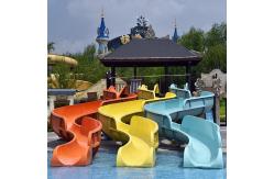 China Amusement Splash Water Playground Fiberglass Water Slides For Theme Park supplier