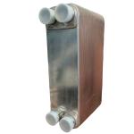 Customized Brazed 40 Plate Heat Exchanger With 3/4 Inch MNPT Ports