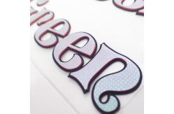 China Thick 3D Clothing Heat Transfer Labels Oeko Tex With Special Texture supplier