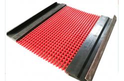 China Hook Polyurethane Coated Wire Screen, Polyurethane Rod Mesh For Mining Industry supplier
