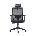 ODM Black Ergonomic Mesh Swivel Office Chair With Coat Hanger for sale