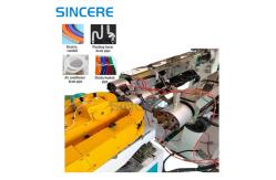 China PP PE PVC PA Plastic Corrugated Flexible Pipe Extrusion Line supplier