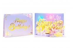 China Customized 3D Pop Up Greeting Card Accepted OEM Service for Standard Occasion supplier