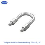 Power Line M6 M8 M10 M12 M16 M20 M24 Carbon Steel U Bolt With Washer And Nut for sale
