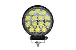 China IP69K 42 W LED Round Work Light Spot Beam 30000hrs Life Span supplier