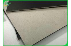 China 1.5MM 2MM Black Laminated Paper Cardboard With Gray Without Lamination Back supplier