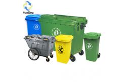 China 660lt outdoor metal waste wheeli bin foldable garbage box supplier