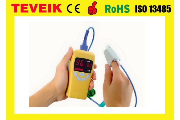 Small Portable Pulse Oximeter Pulse Fingertip Oximeter Yellow Low Battery Prompt