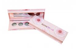 China CMYK Printing Eyeshadow Cardboard Palette Booklet Style 5 Pan Eyeshadow Palette supplier