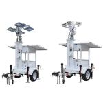 DC24V Mobile Solar Surveillance Trailer With 2*435W Solar Panels for sale